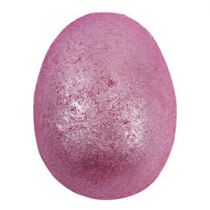 Pink Mica Bubble Egg Bath Brulee