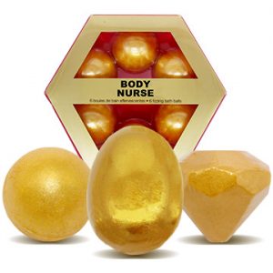 Golden Ball Packaging Glitter Lush Baths