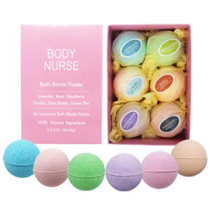 Pink Natural Bath Bomb Gift Set