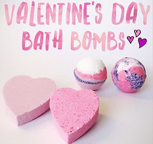 heart shape bath bomb