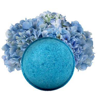 blue color bath bomb