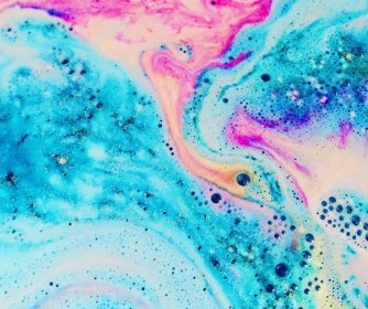 colorful water bath bombs
