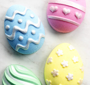 DIY Easter Egg Bath Bombs