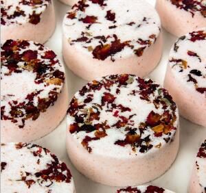 DIY Relaxing Rose Bath Bombs that are exquisitely giftable