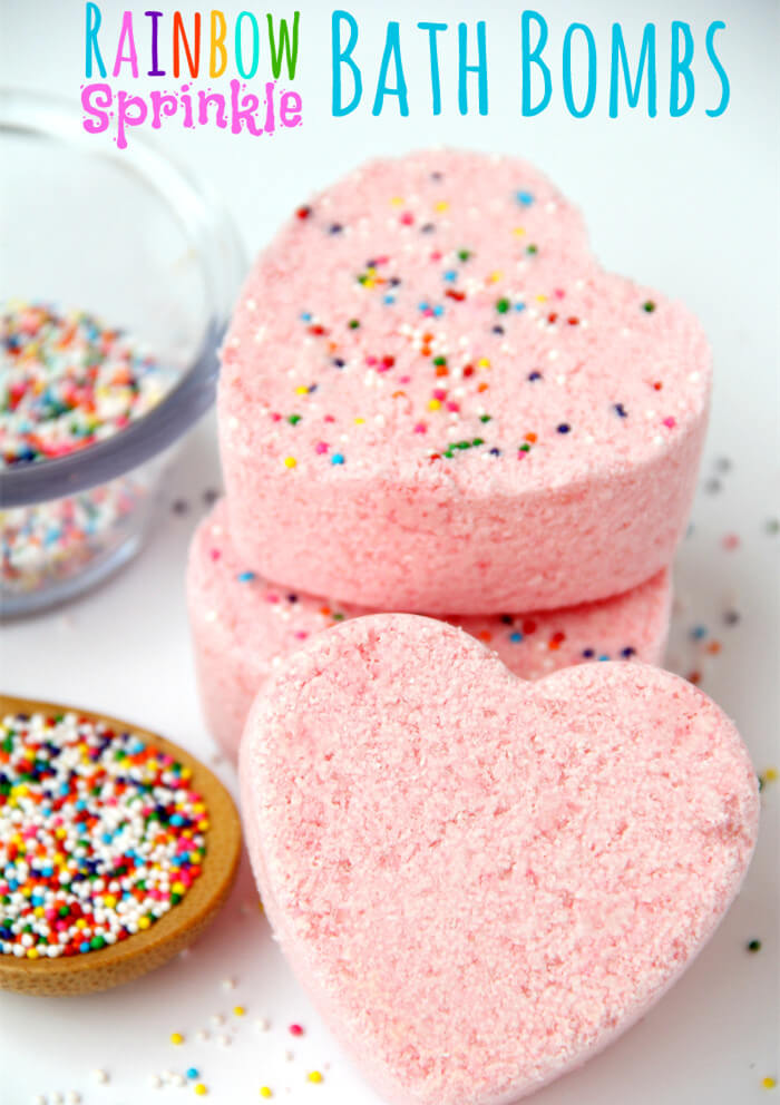 pink heart bath bombs