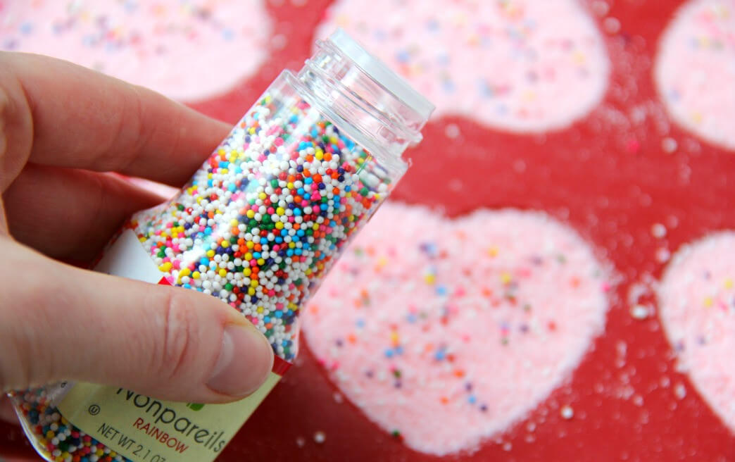 sugar grains with bath bombs